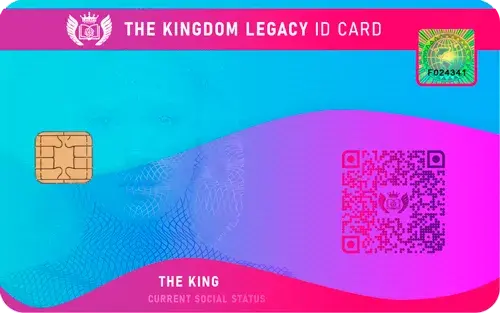 Citizen's ID Card 'The Kingdom Legasy' - back side