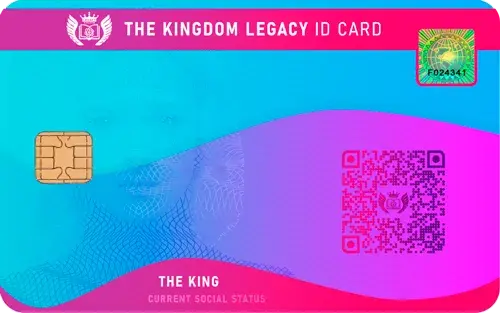 ID Карта Гражданина 'The Kingdom Legasy' - задняя сторона